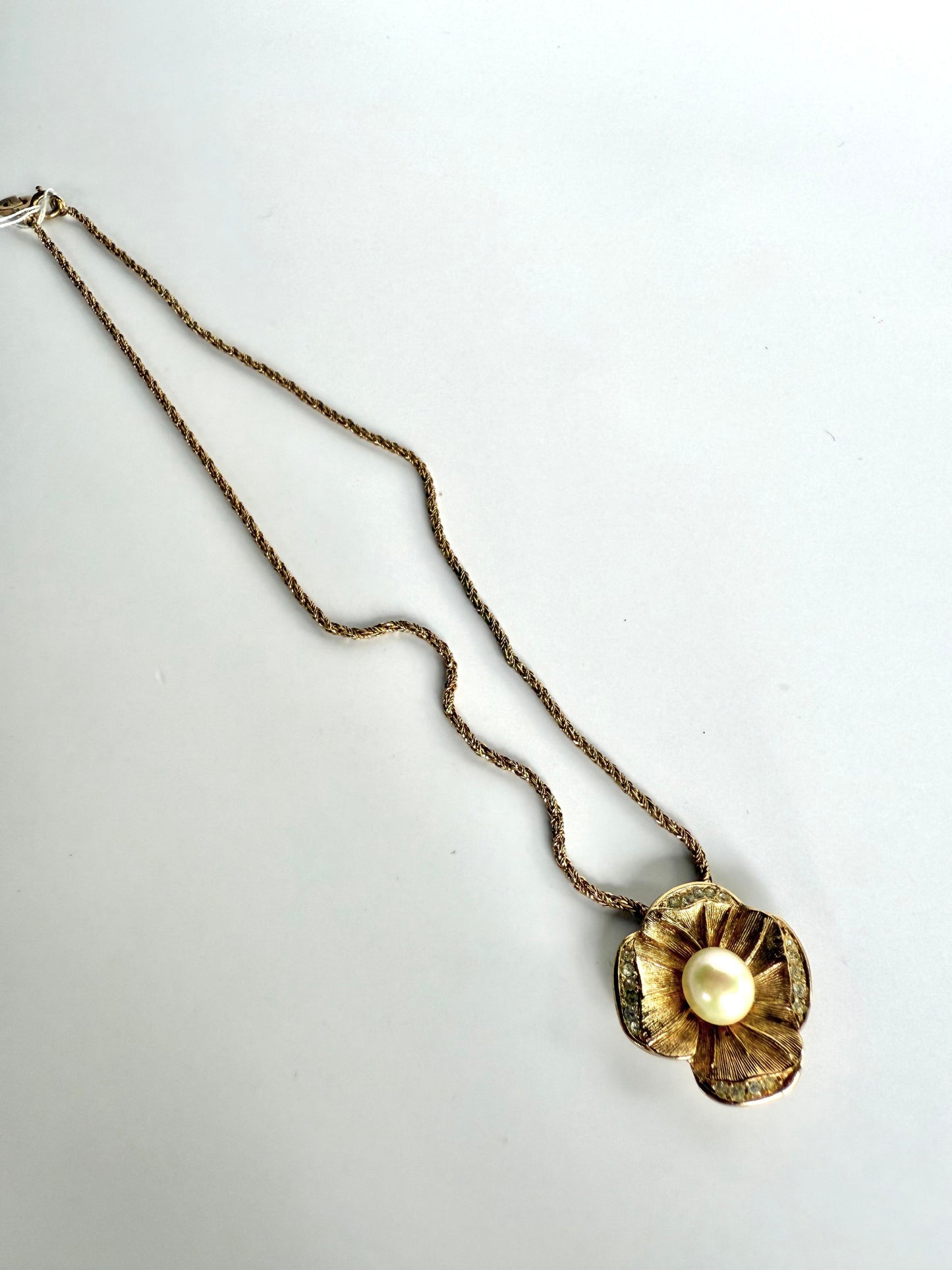 Collar de Colgante Floral- Chr Dior