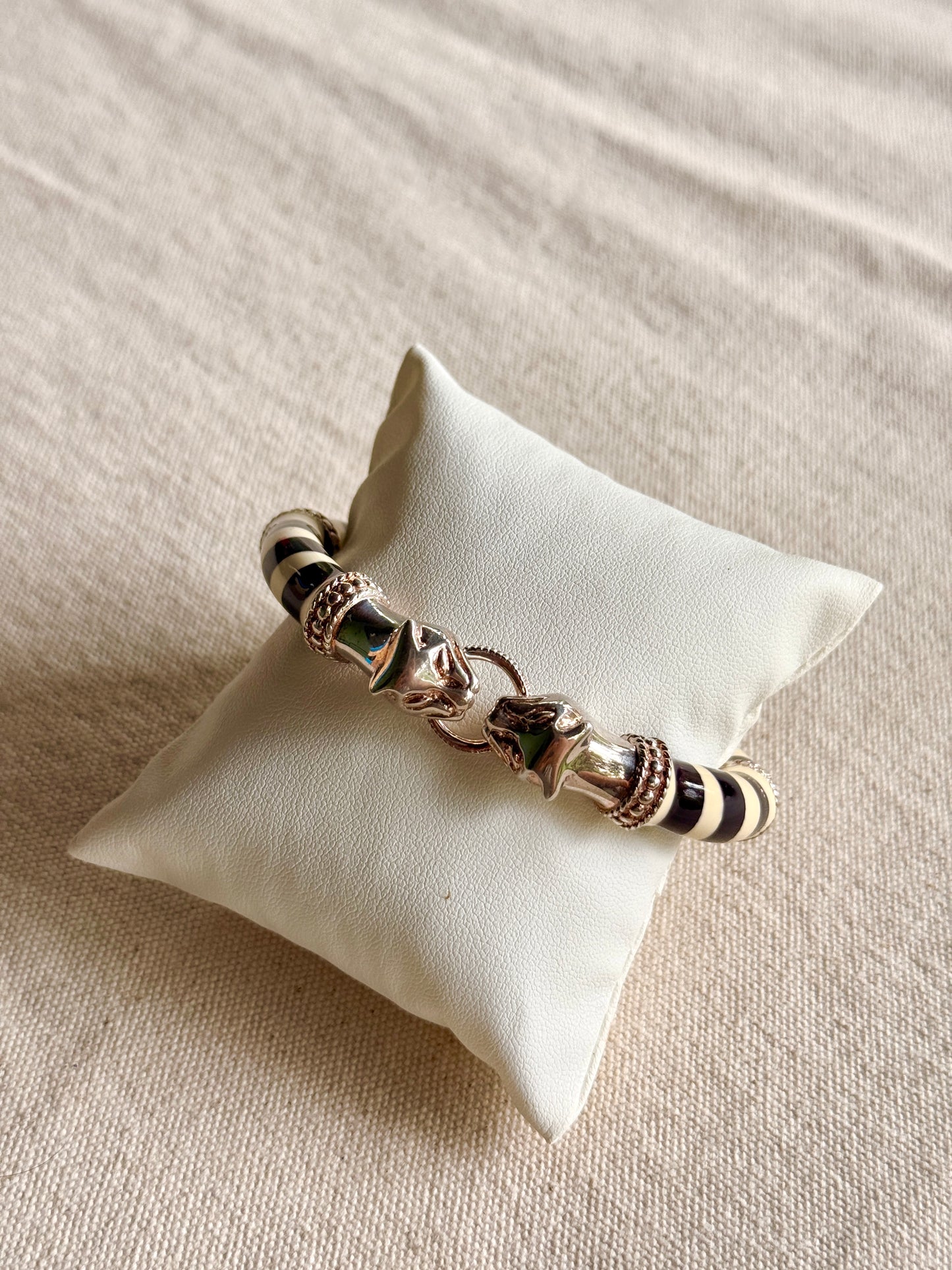 Pulsera de Panteras Blanca y Negra- Milor italy