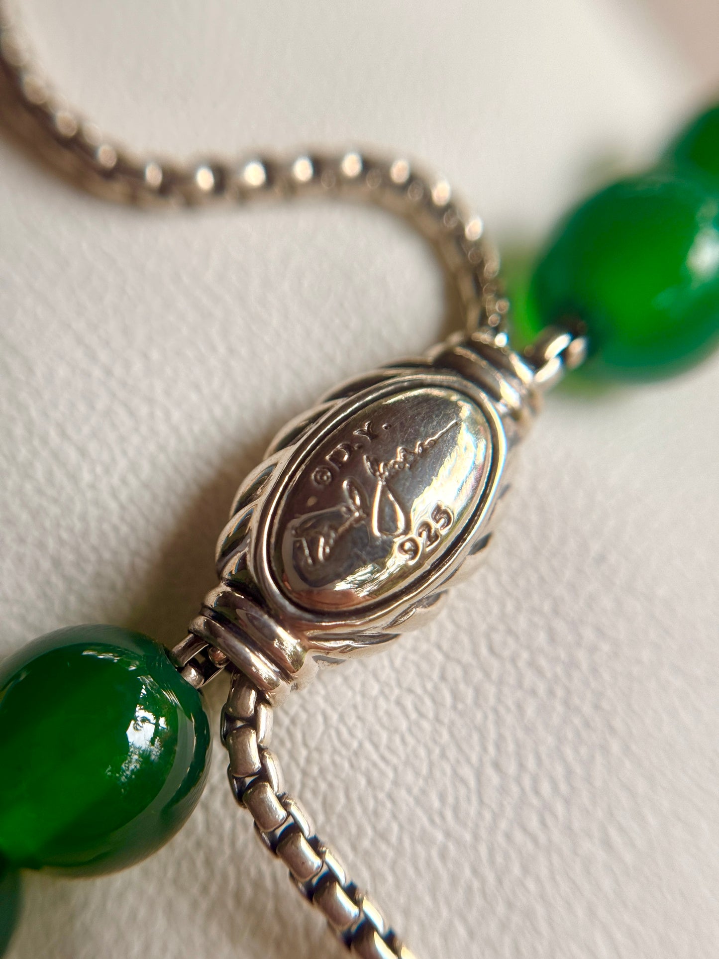 Pulsera Vintage de Onix Verde- David Yurman