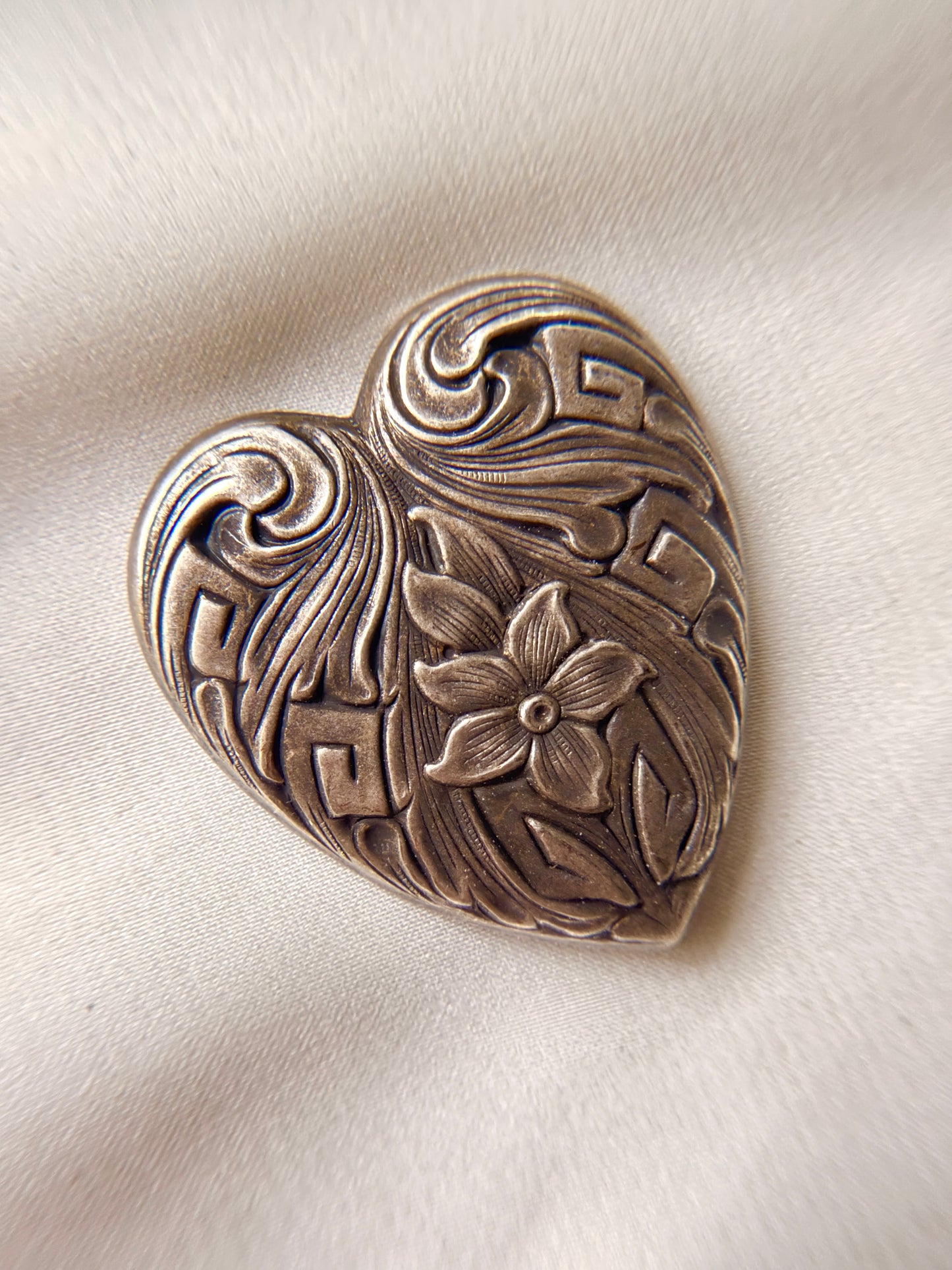 Cubre Botones Corazon Floral, set de 1 .