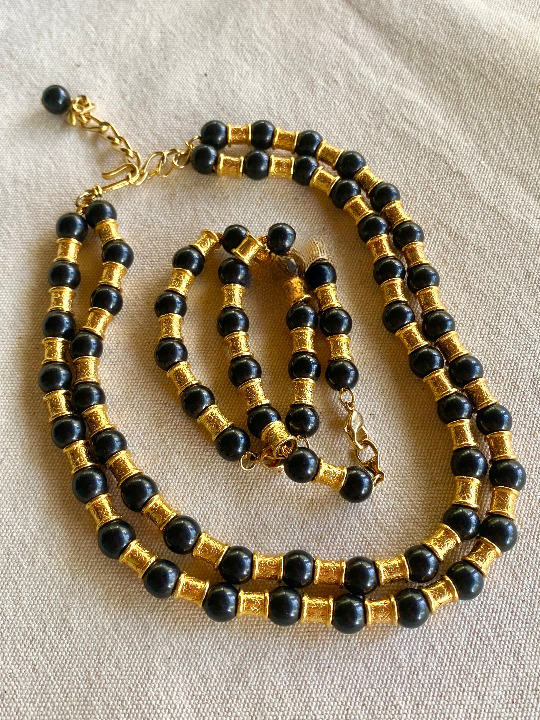 Set de Collar y Pulsera Bi Color-  Liz Claiborne