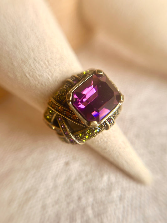 Anillo Cristal Purpura- Heidi Daus