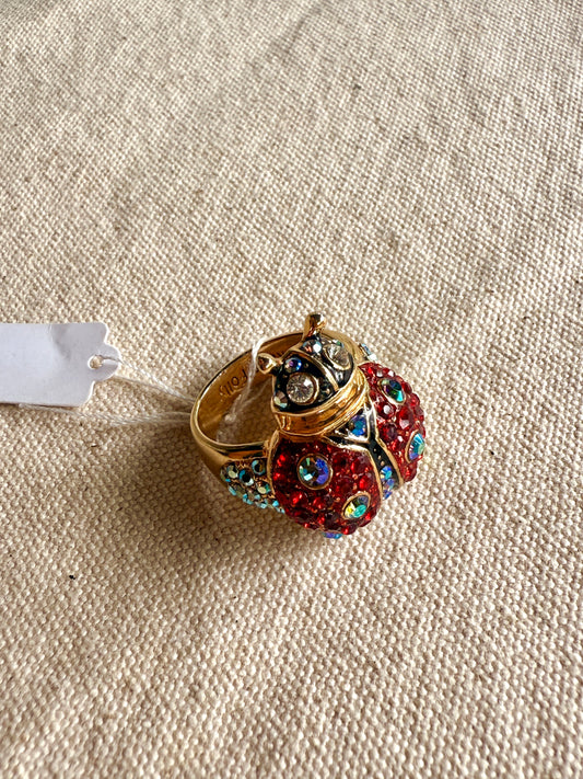 Anillo Mariquita Roja y Azul- Kirks and Folly