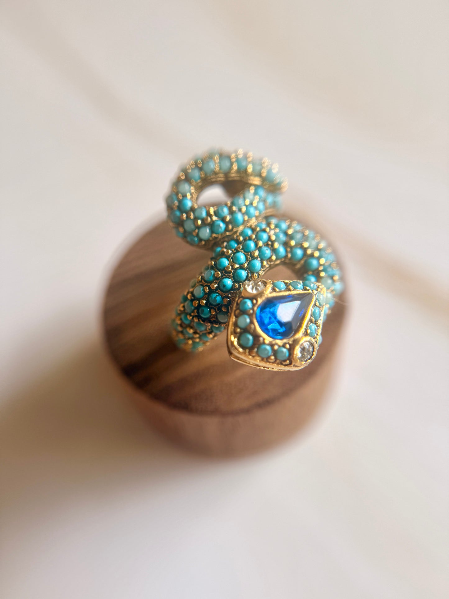 Anillo Serpiente Turquesa- Kenneth J Lane