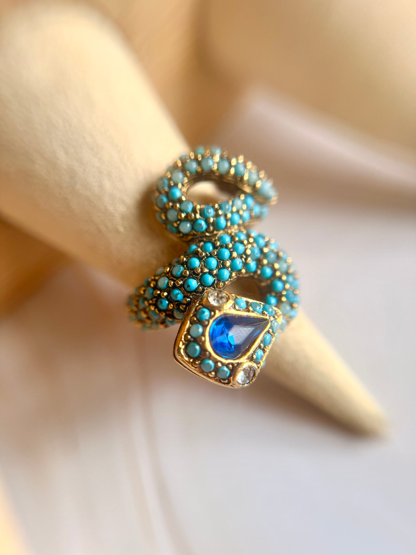 Anillo Serpiente Turquesa- Kenneth J Lane