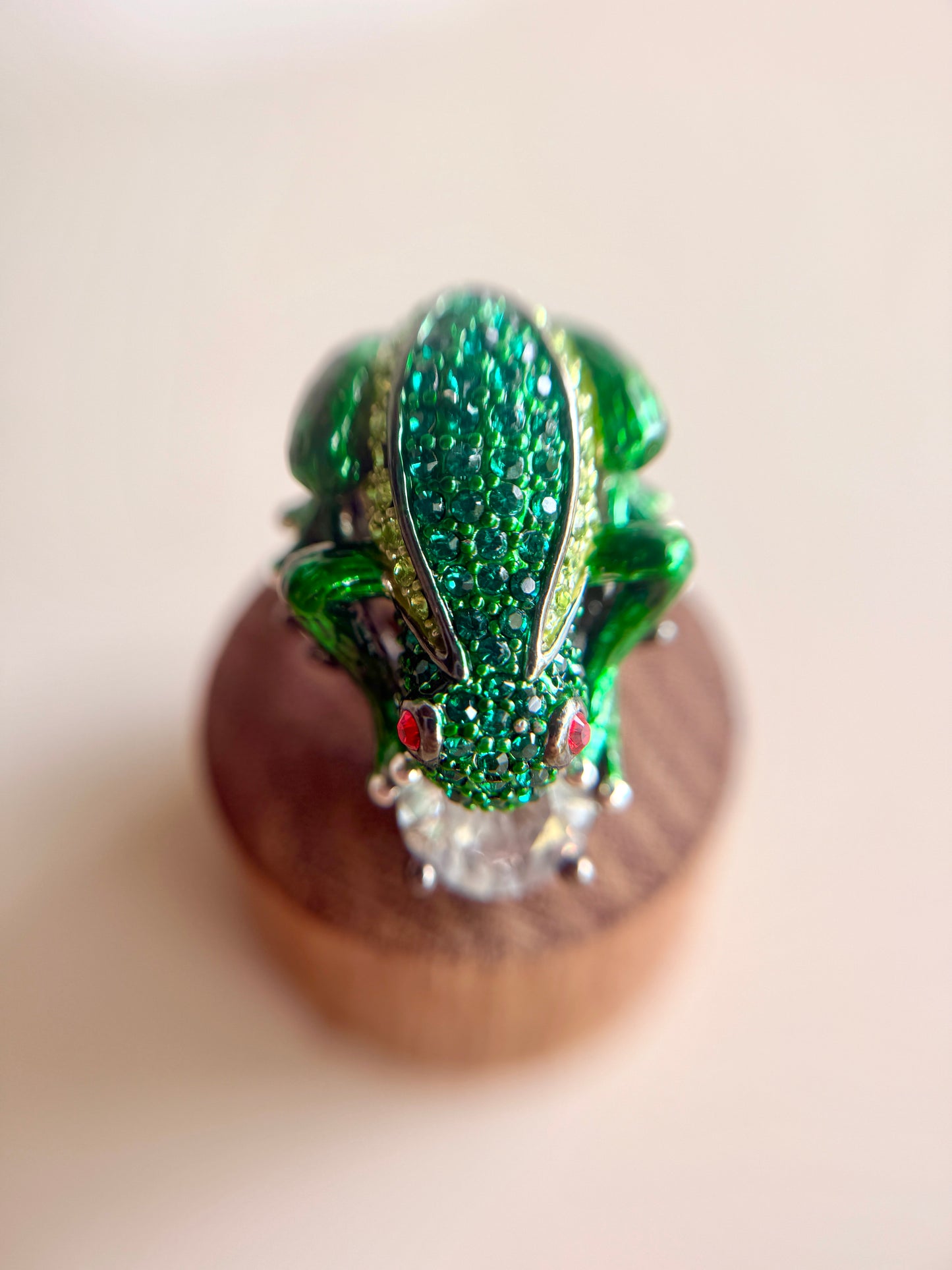 Anillo Rana Verde- Kenneth Jay Lane