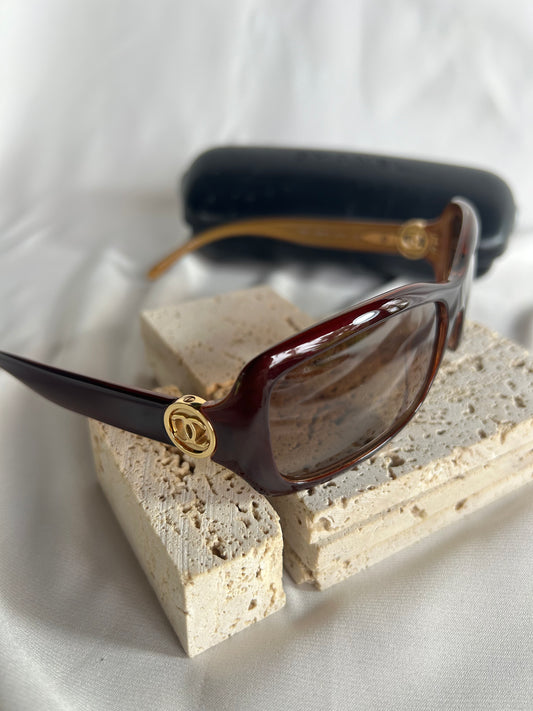 Lentes con Logo Doble C, Carey - Chanel