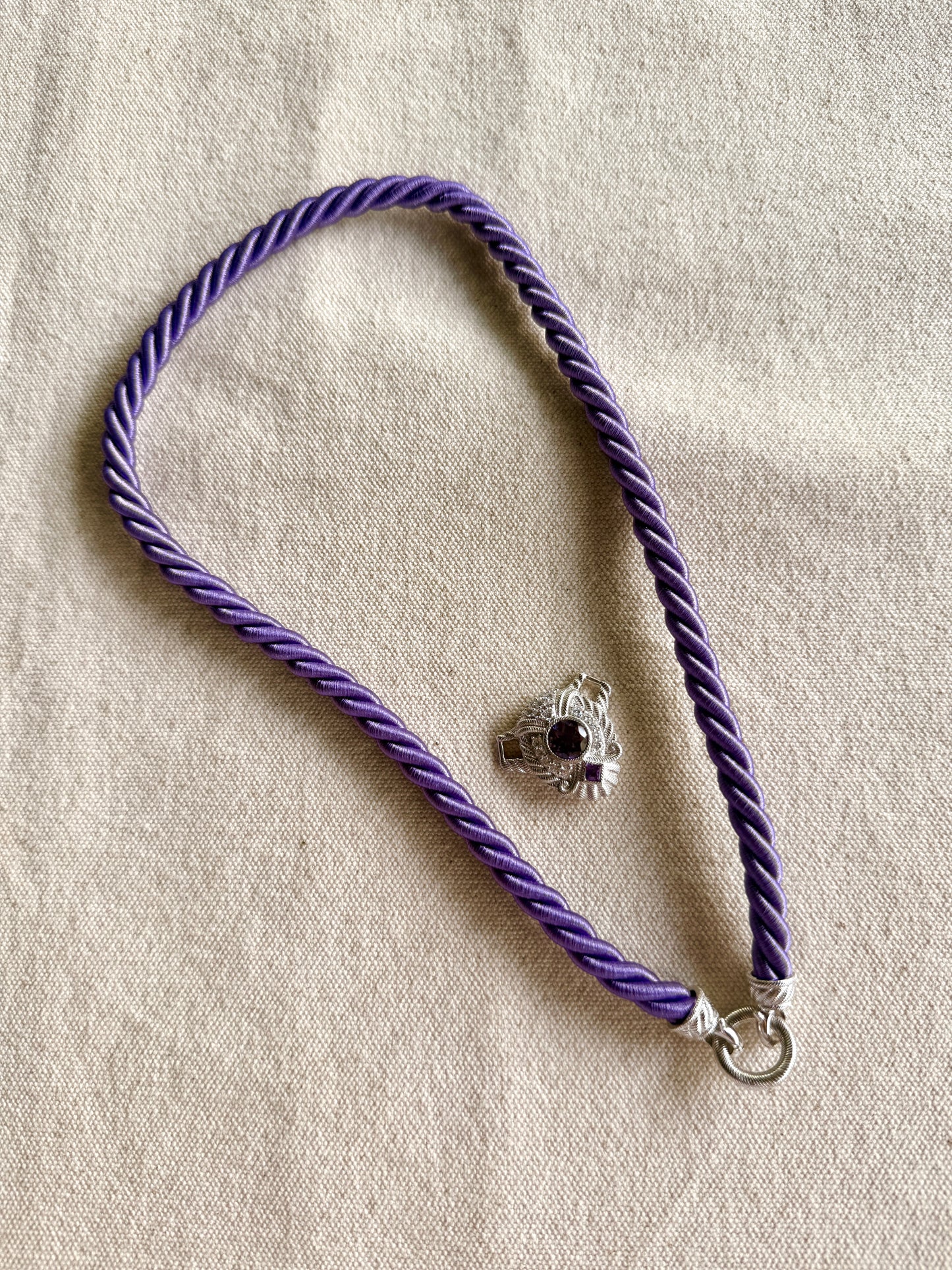 Collar de plata y amatista - Judith Ripka