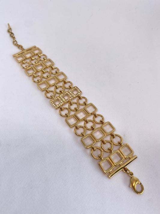 Pulsera Dorada de Enlace Geométrico – Givenchy
