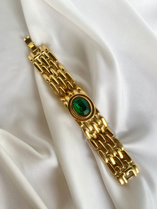 Pulsera con Cristal Verde- Givenchy