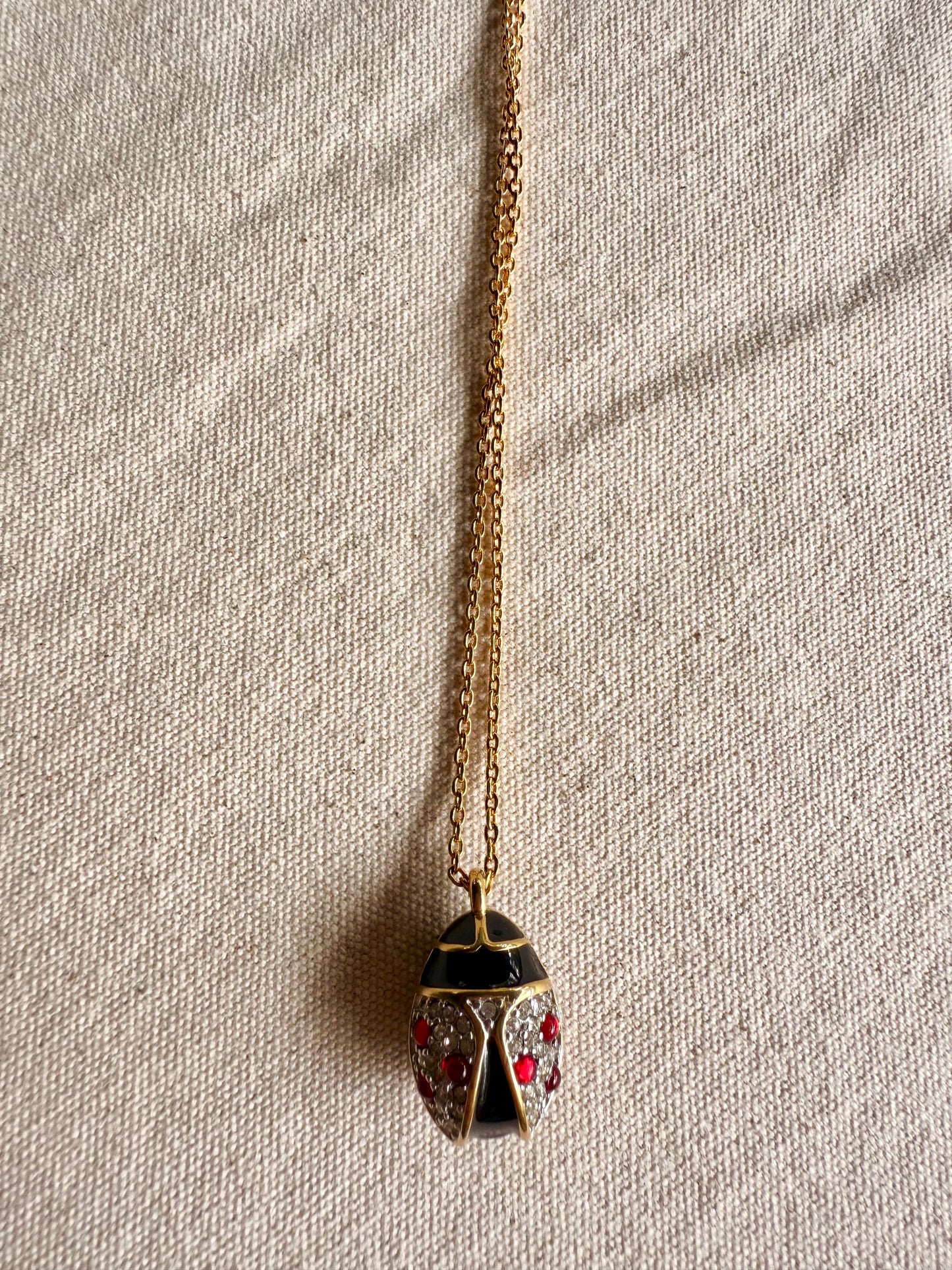 Collar Mariquita Enamel y Cristales- Joan Rivers