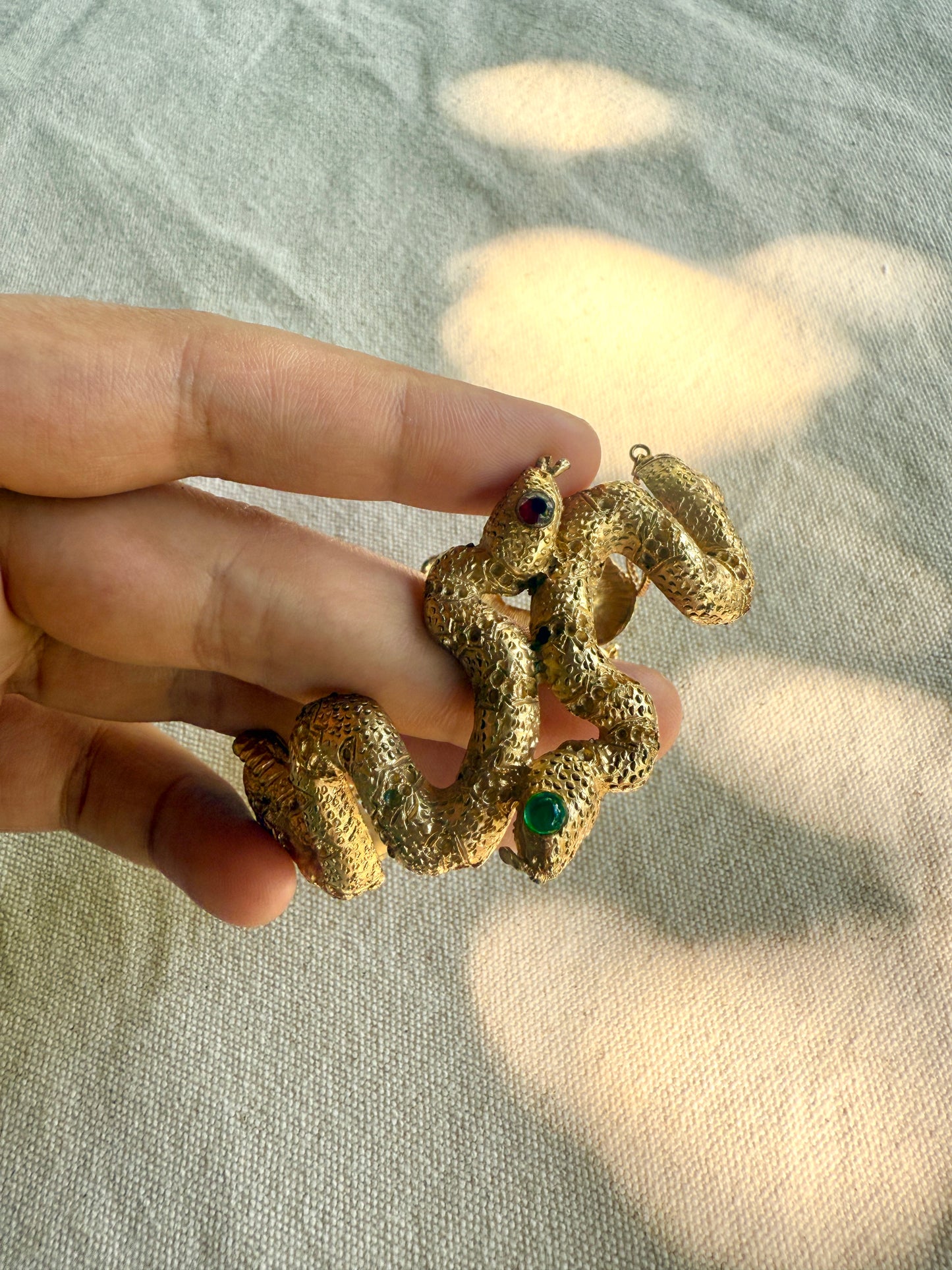 Pulsera Serpientes con Mirada de Cristal- DeNicola