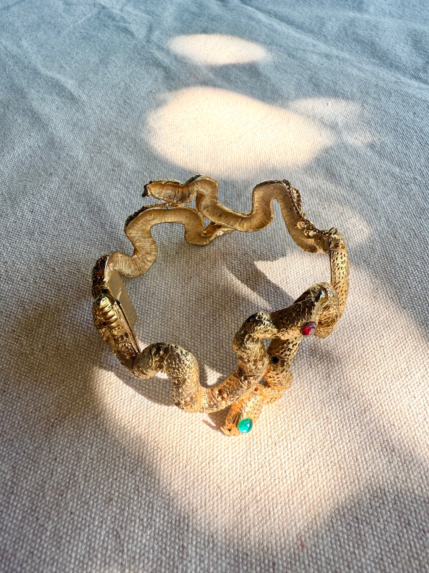 Pulsera Serpientes con Mirada de Cristal- DeNicola