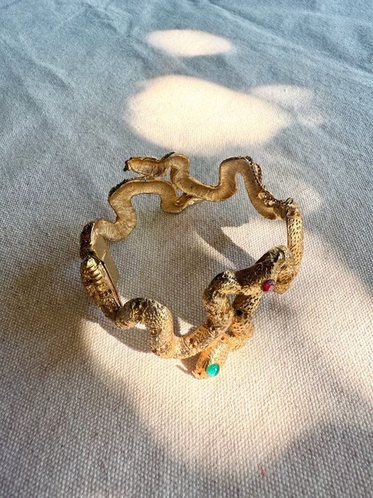 Pulsera Serpientes con Mirada de Cristal- DeNicola