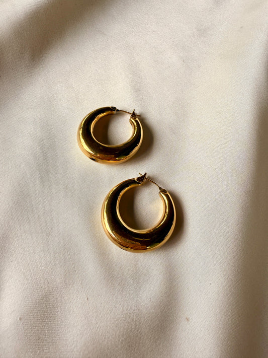 Aretes de Argolla Retro de pin