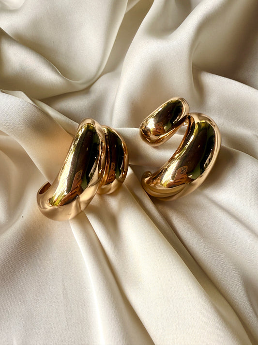 Aretes Lunas Chunkys de pin.