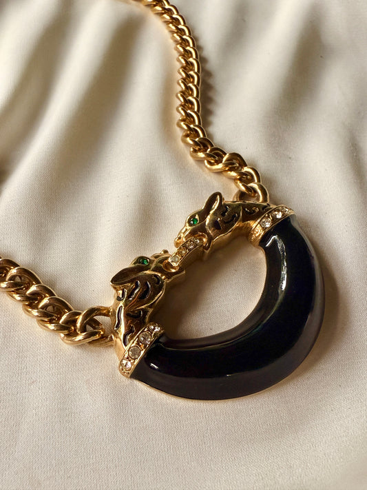Collar Semicirculo Guepardos- Jackie Collins