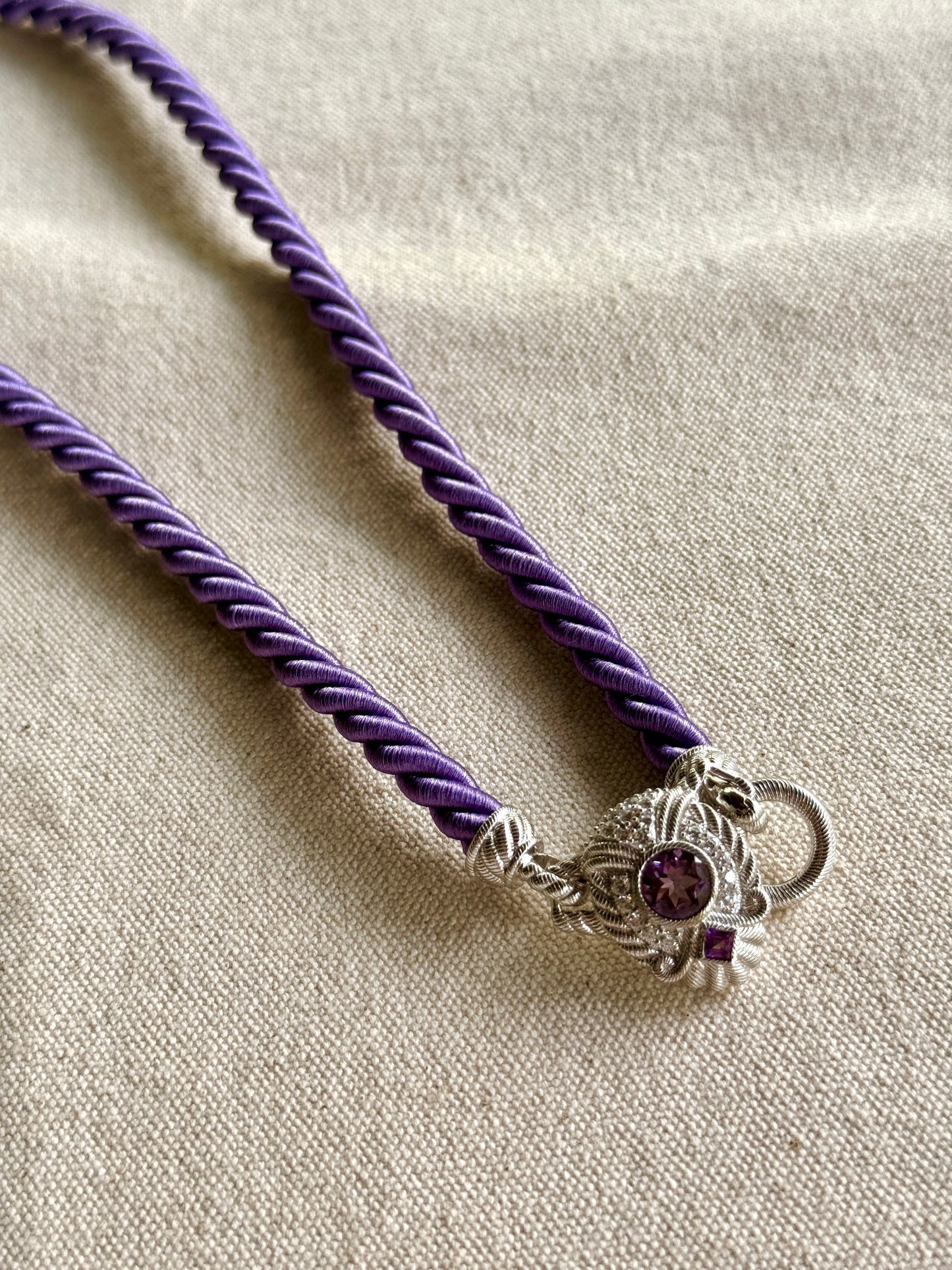 Collar de plata y amatista - Judith Ripka