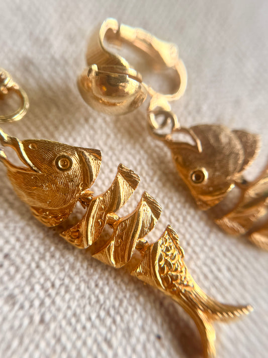 Aretes de Prensa Articulados de Pez