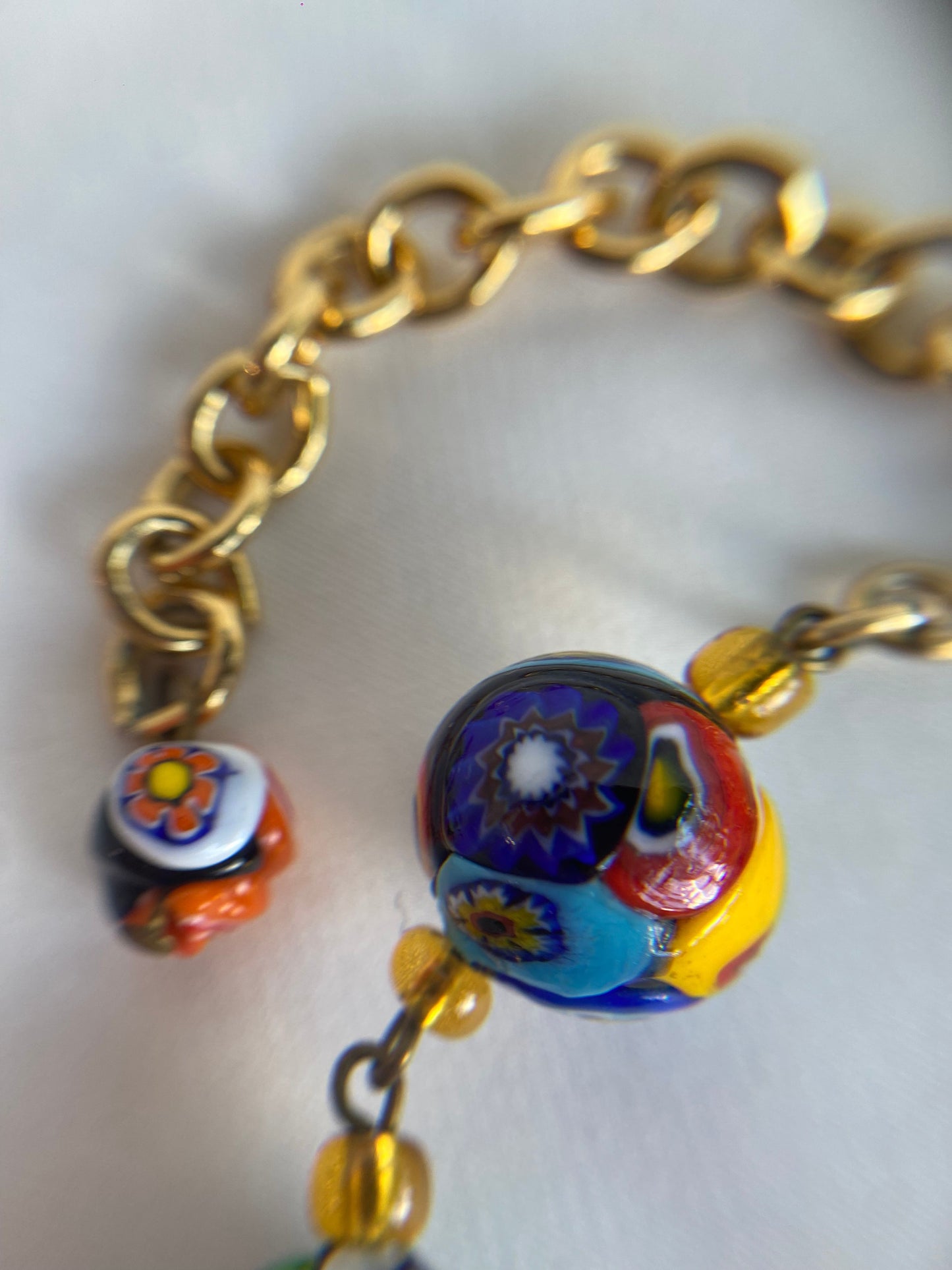 Collar de vidrio Millefiori
