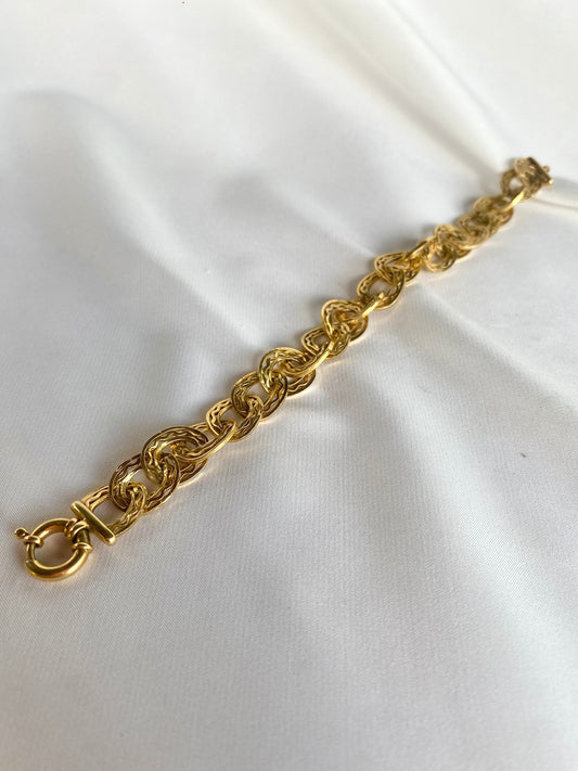 Pulsera de Oro 18k Eslabones