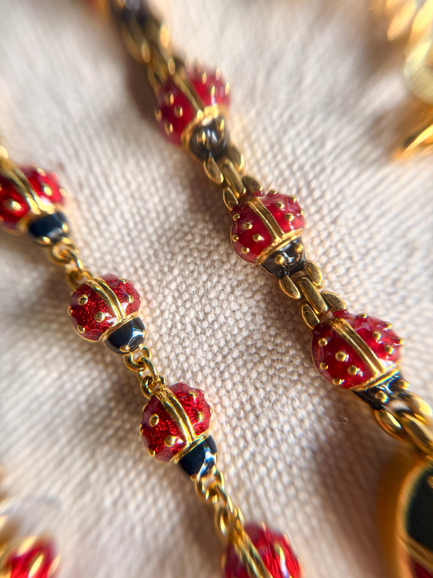 Set de Mariquitas: Aretes, Pulsera, Reloj y Collar  - Joan Rivers