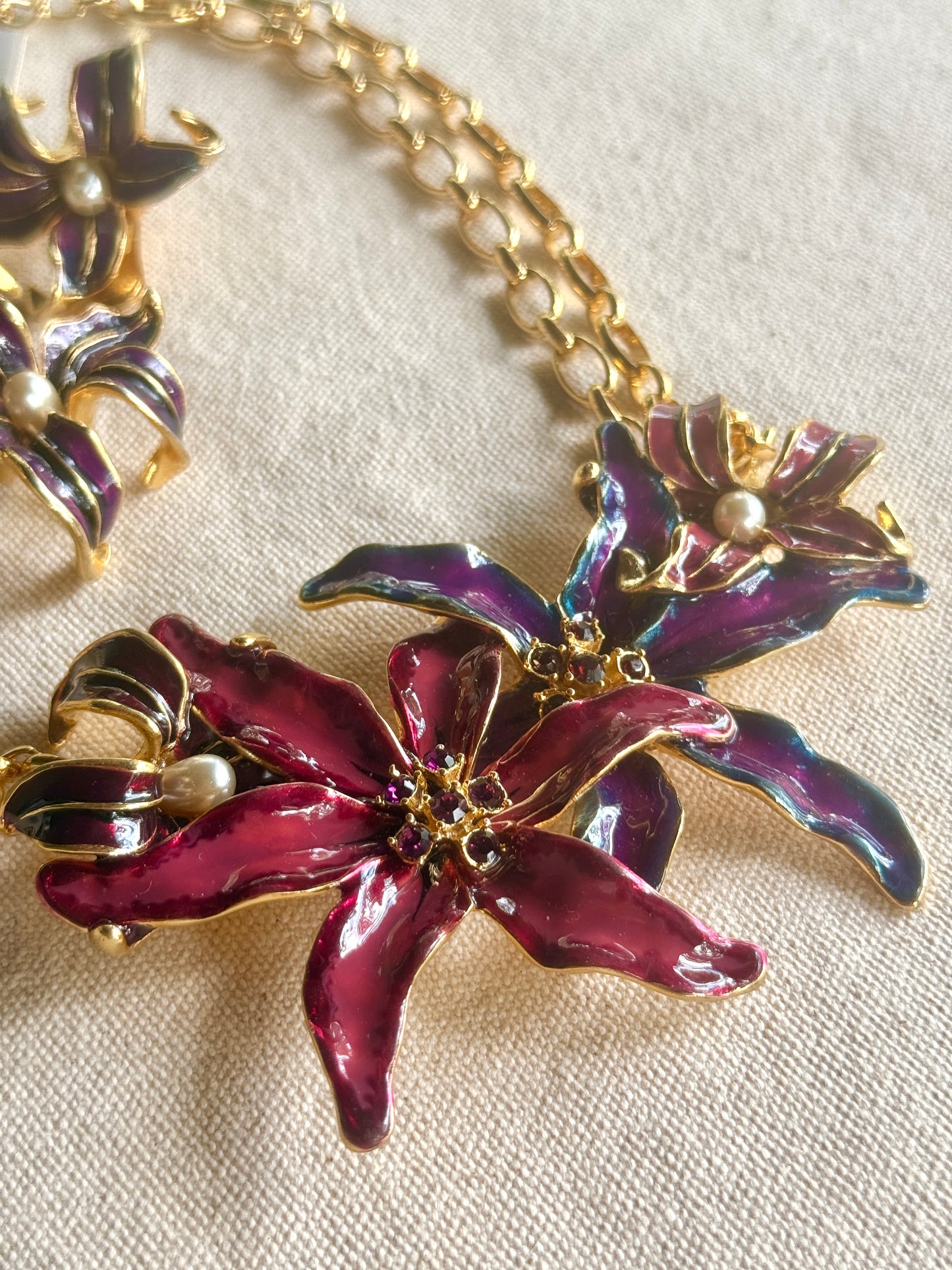Set de Collar y Aretes de prensa-Kenneth Jay Lane