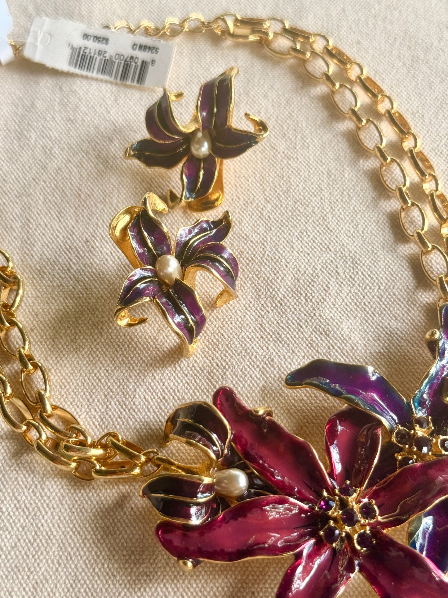 Set de Collar y Aretes de prensa-Kenneth Jay Lane
