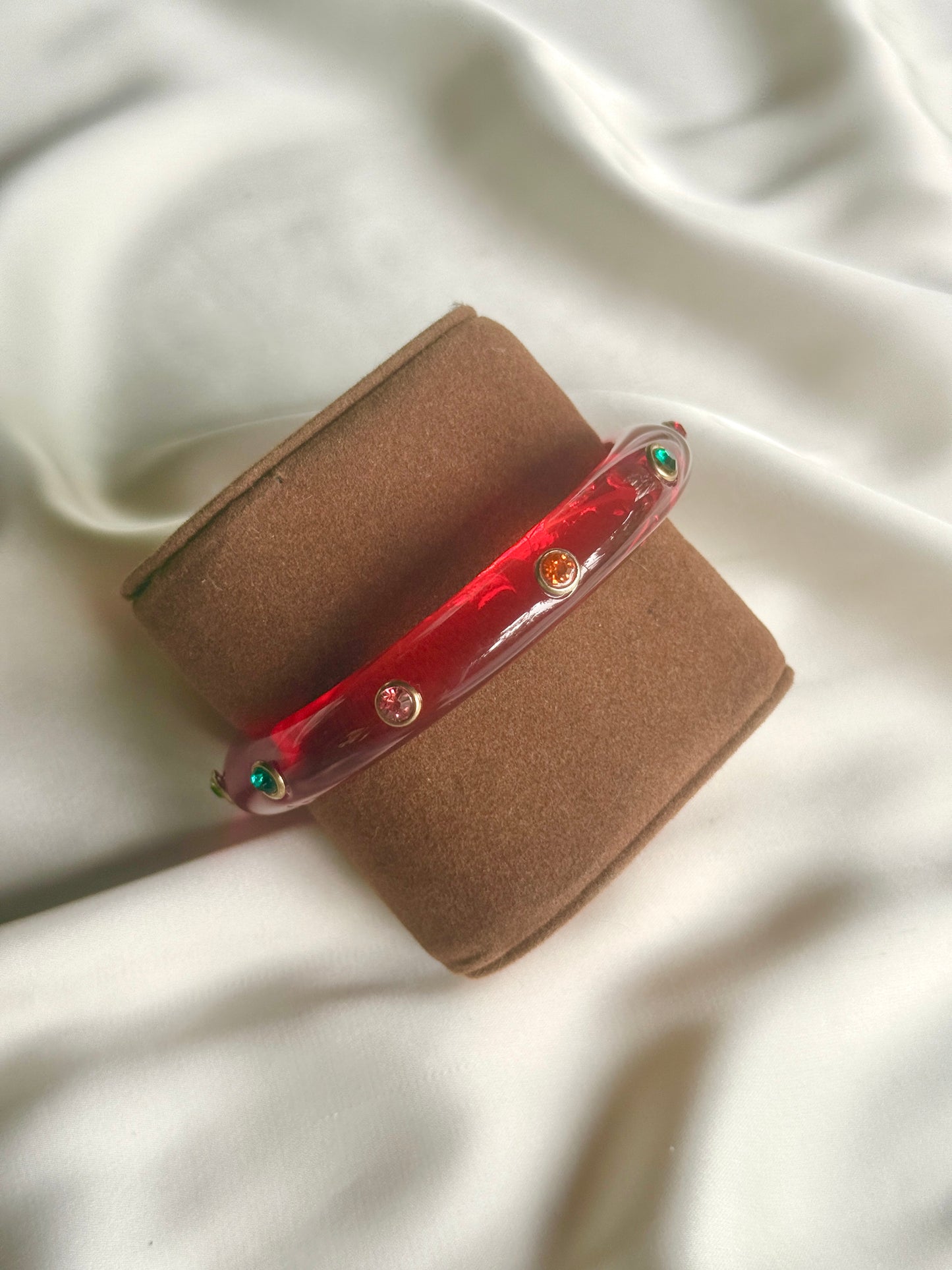 Set de 3 Pulseras de Lucita Translucida
