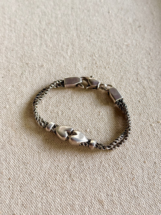 Pulsera de Corazones en Plata