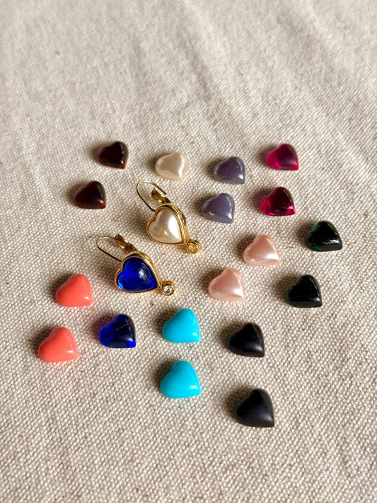 Aretes de Pin Corazones intercambiables- Joan Rivers