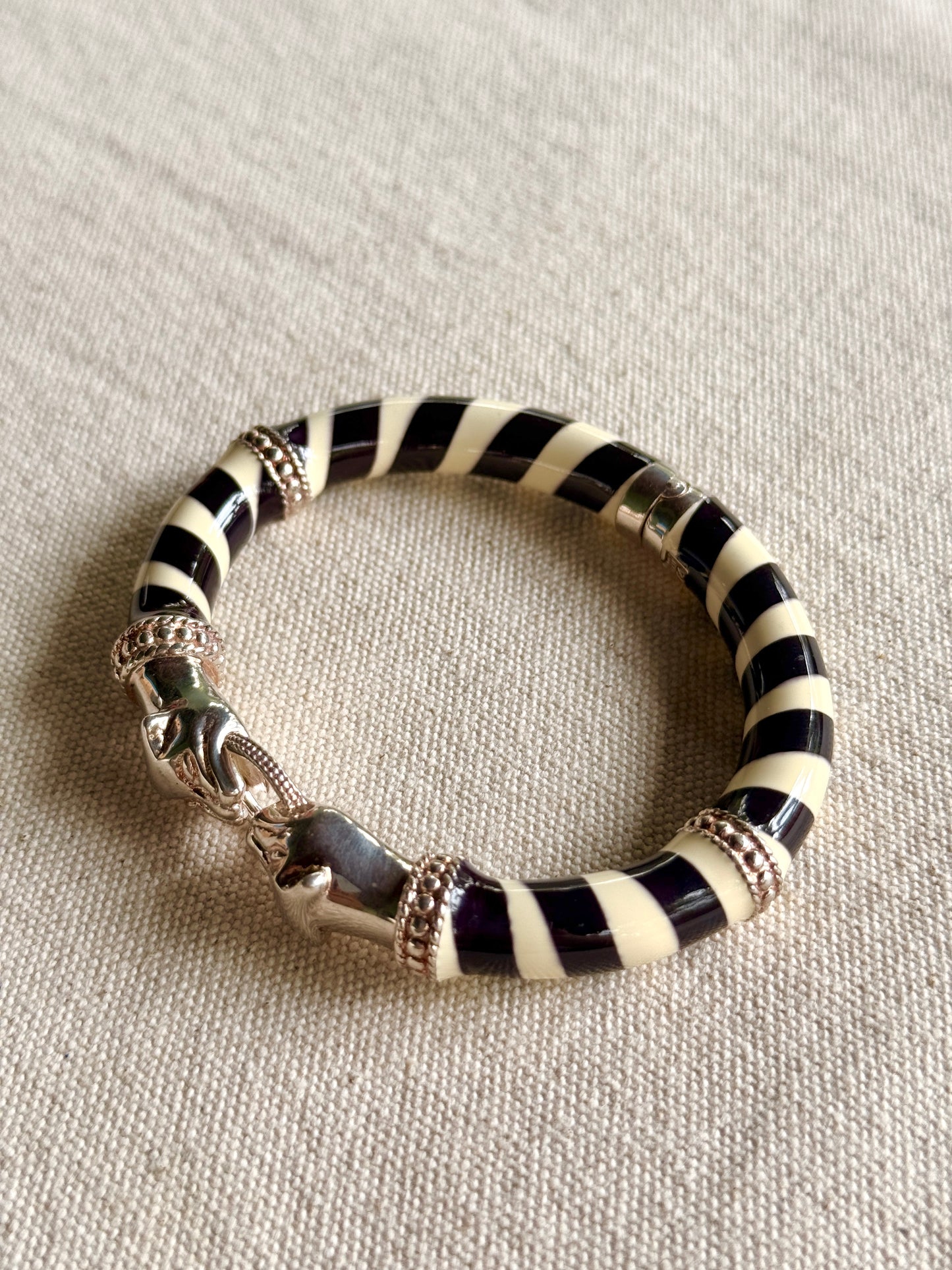 Pulsera de Panteras Blanca y Negra- Milor italy