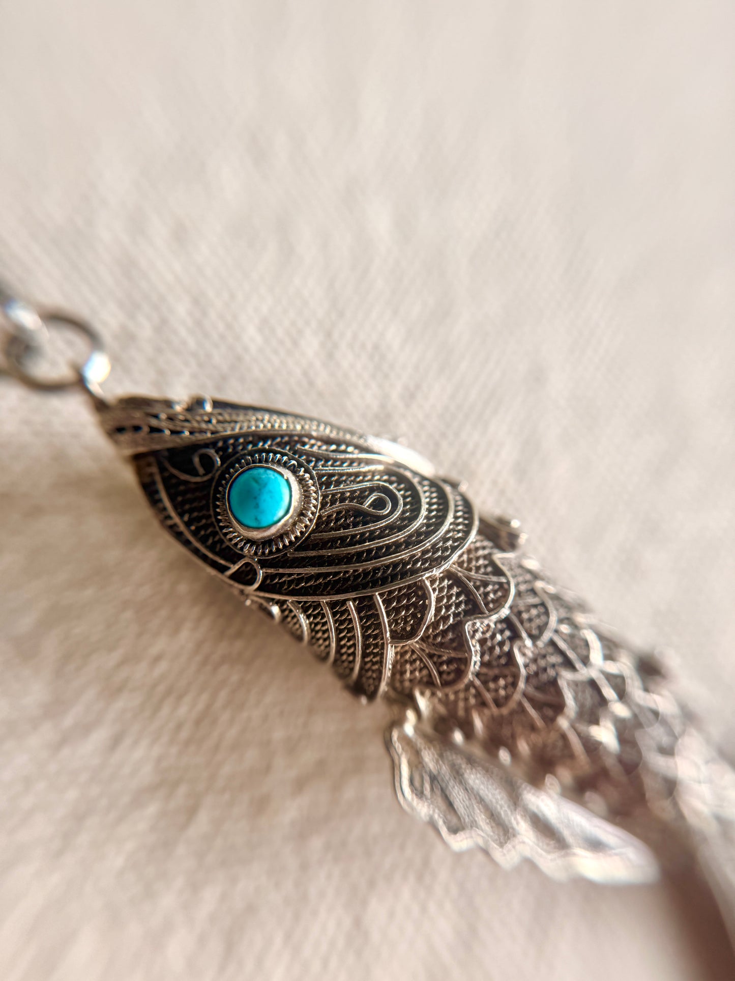 Collar de Pescado de Plata