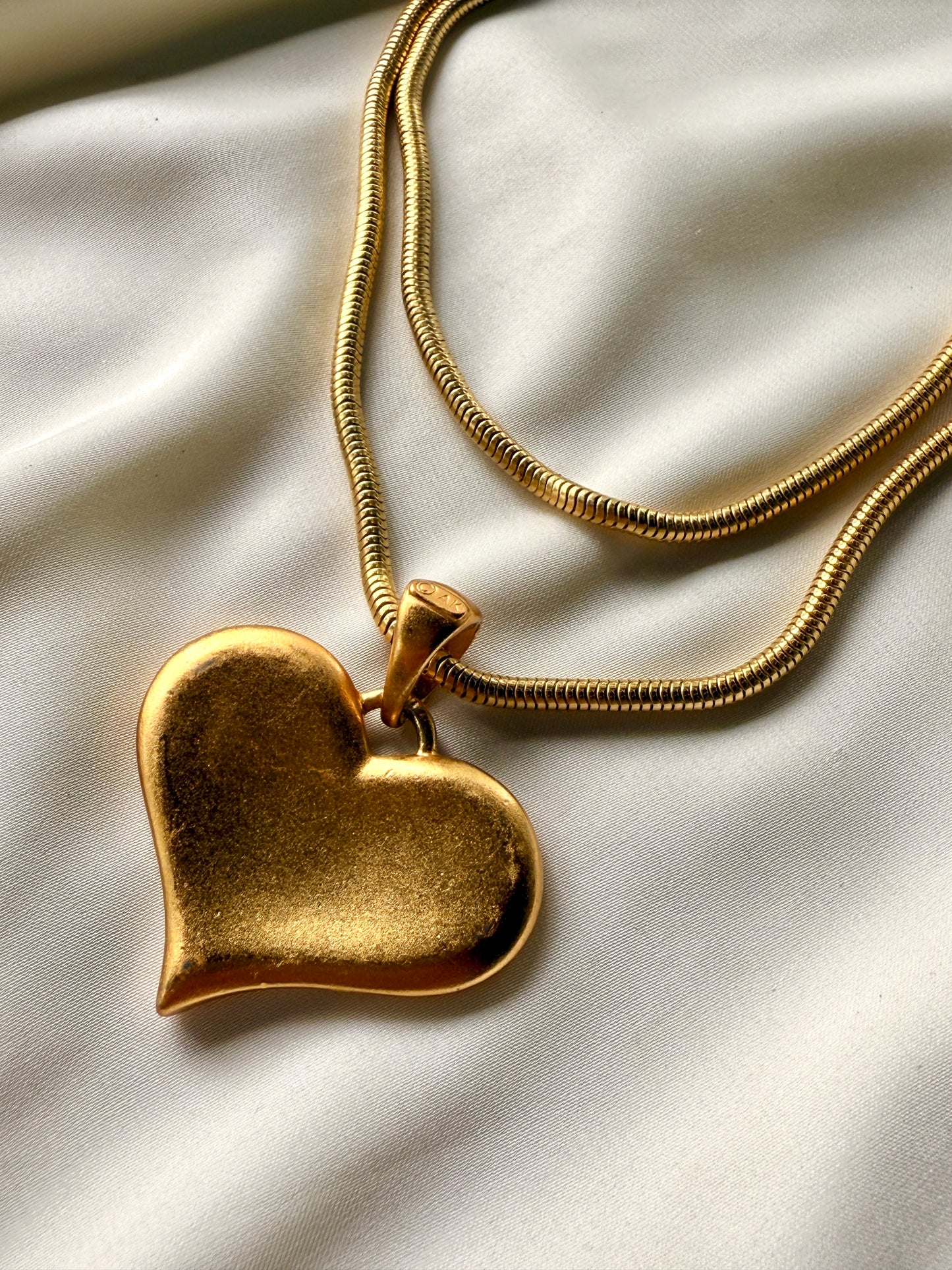Collar Corazón Dorado- Anne Klein