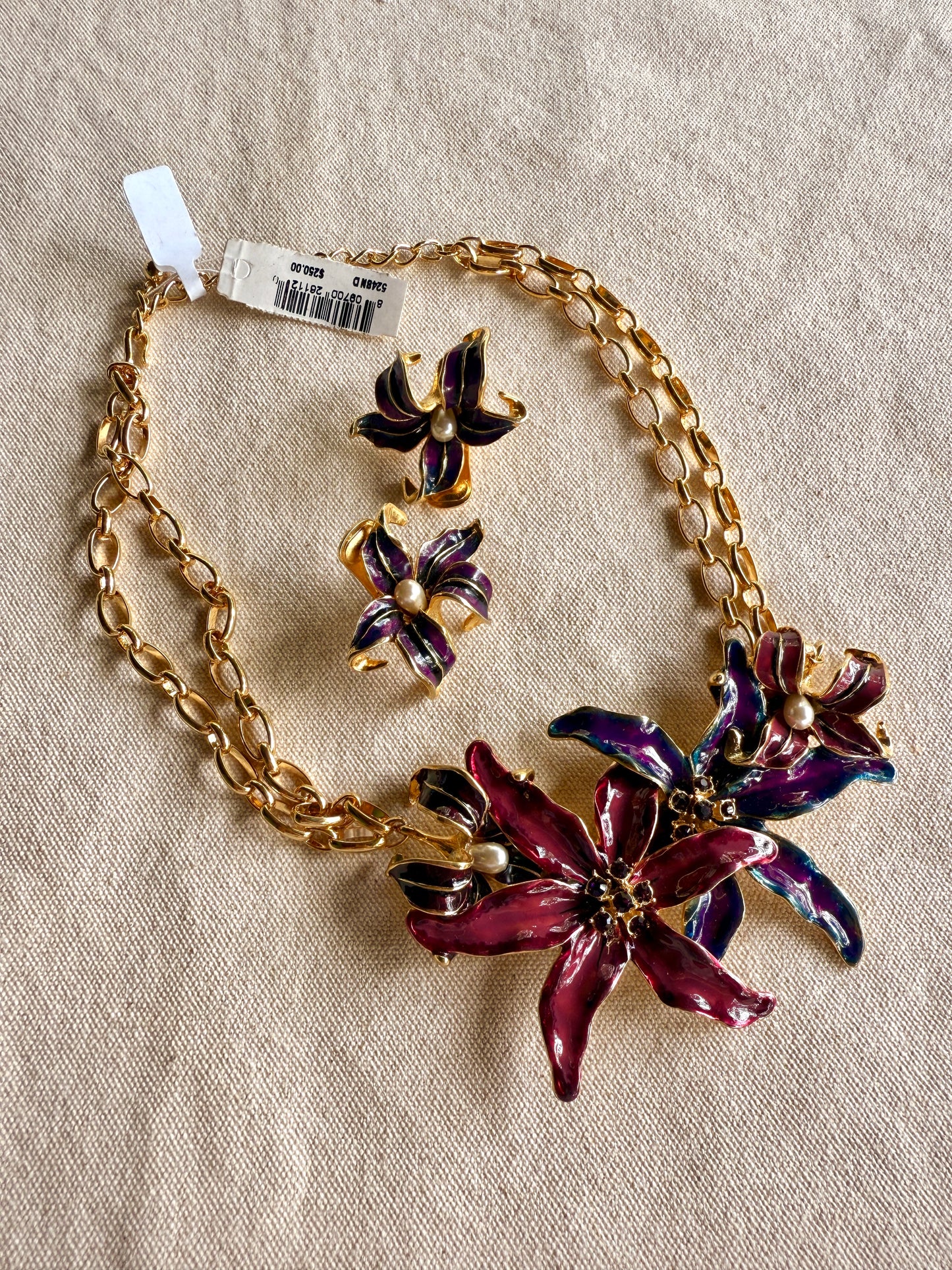 Set de Collar y Aretes de prensa-Kenneth Jay Lane